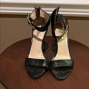 INC International Concepts Black Heeled Sandals